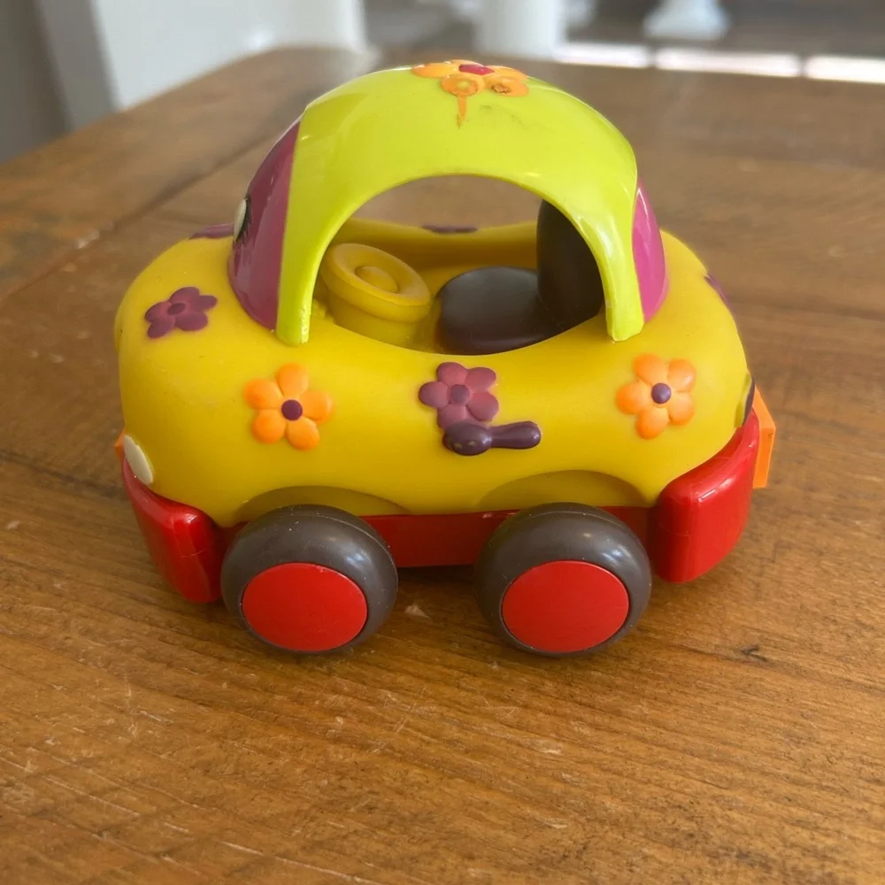 Just B. You Pull Back Friction Car Ladybug Soft Rubber Car as is